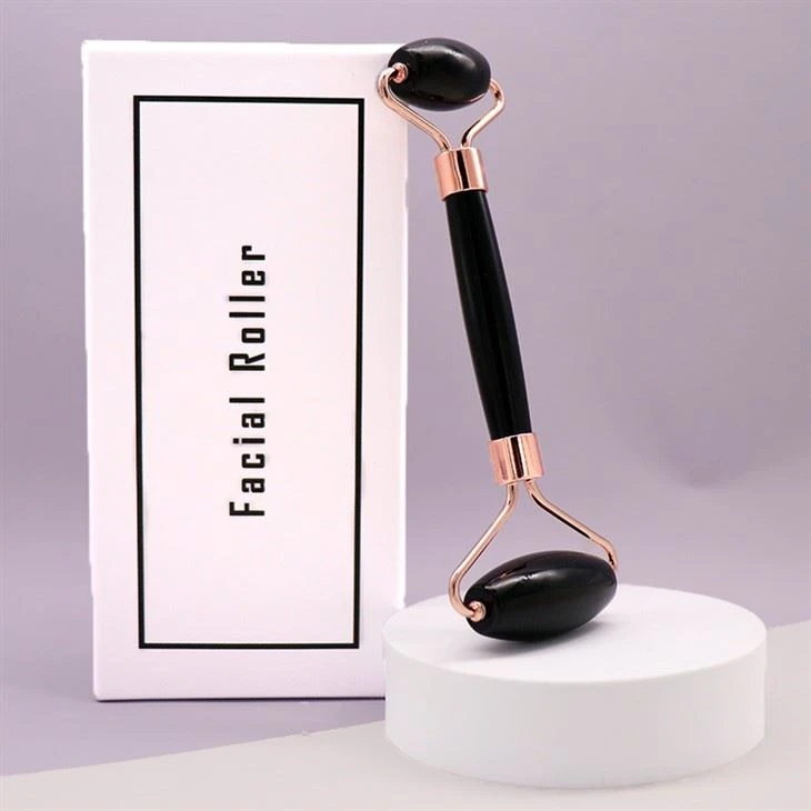 Narzędzie do pielęgnacji skóry Beauty Black obsydian Jade Roller
