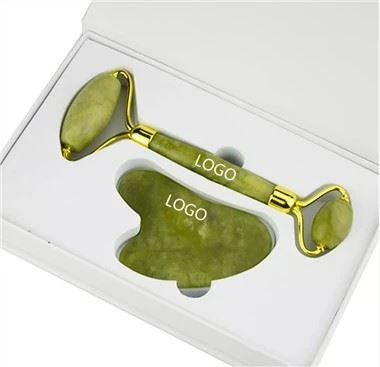 Xiuyan Masaż twarzy Jade Roller Gua Sha Set z pudełkiem