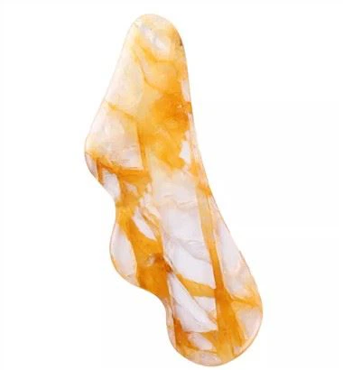 Żółty Fluoryt Gua Sha Do Masażu Twarzy