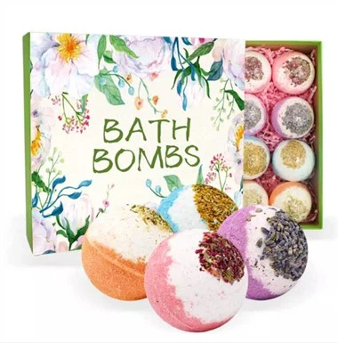 Pełne suche kwiaty Fizzy Bath Bomba
