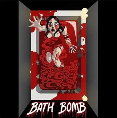 Halloweenowa Blood Red Bath Bomba