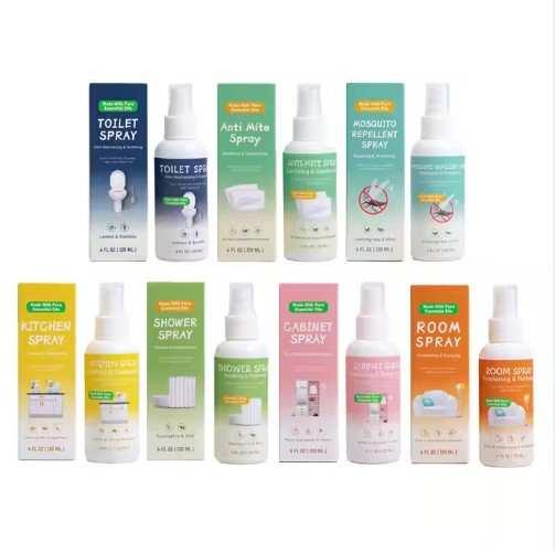 Essential Oil Linen And Room Pillow Aromatherapy Spray Mist Gift Set